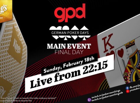 Sonntag ab 22:15 Uhr – Finale des €199 German Poker Days (GPD) Main Events!