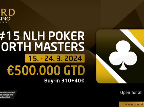 Card Casino Bratislava präsentiert das Poker North Masters Festival im März – €500k GTD!