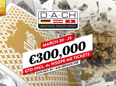 Ab Mittwoch: €300.000 Garantie bei den D.A.CH Masters im King’s!