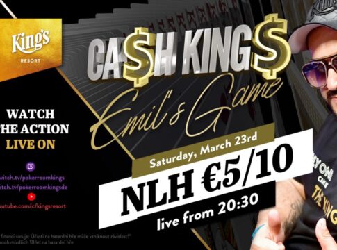Samstag ab 20:30 Uhr – Ca$h King$ „Emil’s Game“ NLH €5/€10 aus dem King’s!