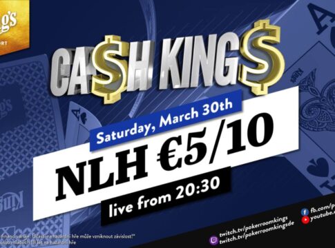 Samstag ab 20:30 Uhr – Ca$h King$ Special NLH €5/€10 aus dem King’s!