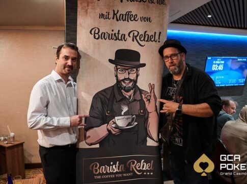 Donnerstag ab 19:30 Uhr – Tag 1 des €115 Barista Rebel Cup aus dem Grand Casino Aš!