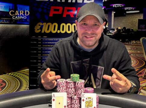 Jozef Komorny jubelt beim Grand Prix im Card Casino Bratislava!