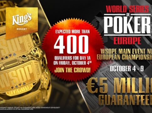 Save the Date! Neuer Termin für die WSOPE im King’s Resort Rozvadov!