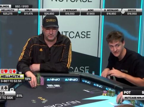 Hellmuth macht den Monsterfold … und lässt sich feiern!
