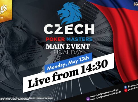 Montag ab 14:30 Uhr – Finale des €150 Czech Poker Masters aus dem King’s!