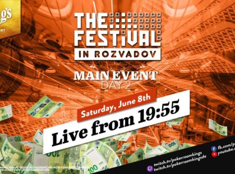 Samstag ab 19:55 Uhr – Tag 2 des €550 „The Festival“ Main Events aus dem King’s Resort!