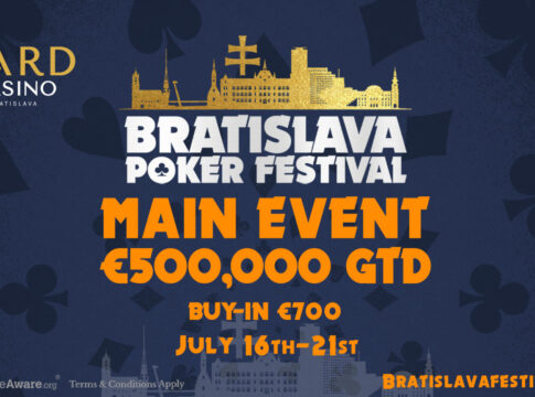 €500.000 Main Event schmückt das Bratislava Poker Festival!