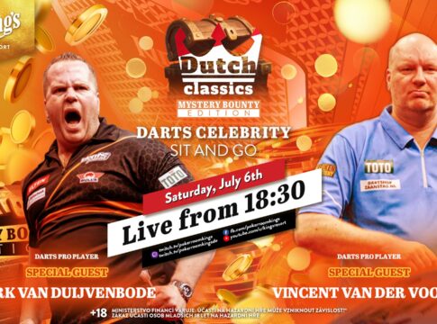 Samstag ab 18:30 Uhr – Darts Celebrity Sit & Go aus dem King’s!