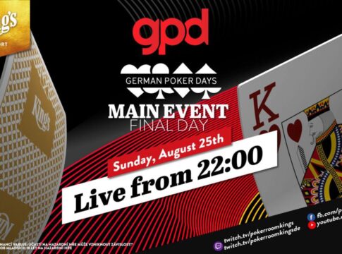 Sonntag ab 22:00 Uhr – Finale des €199 German Poker Days Main Events aus dem King’s!