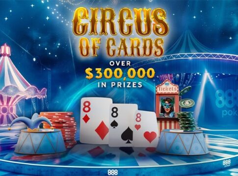 $300.000 Preisgeld! Hol Dir Freeroll-Tickets beim Circus of Cards auf 888poker!