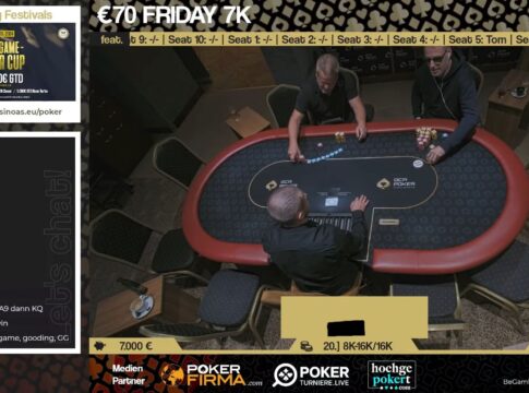 Overlay und Deal beim Friday 7k im GCA Pokerroom!