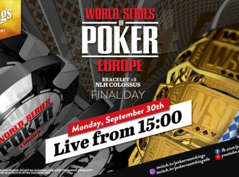 Montag ab 15:00 Uhr – Finale des €550 WSOPE NLH Colossus Events #5 aus dem King’s!