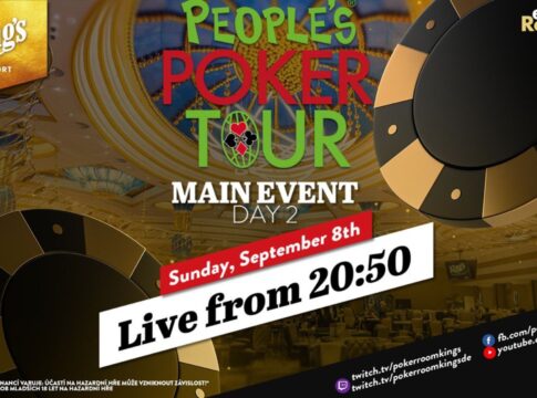 Sonntag ab 20:50 Uhr – Tag 2 des €250 People’s Poker Tour Main Events aus dem King’s!