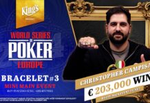 Ehemaliger King’s-Dealer erringt WSOPE Mini Main Event Sieg!