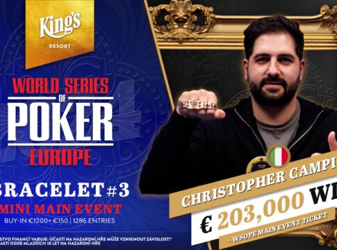 Ehemaliger King’s-Dealer erringt WSOPE Mini Main Event Sieg!