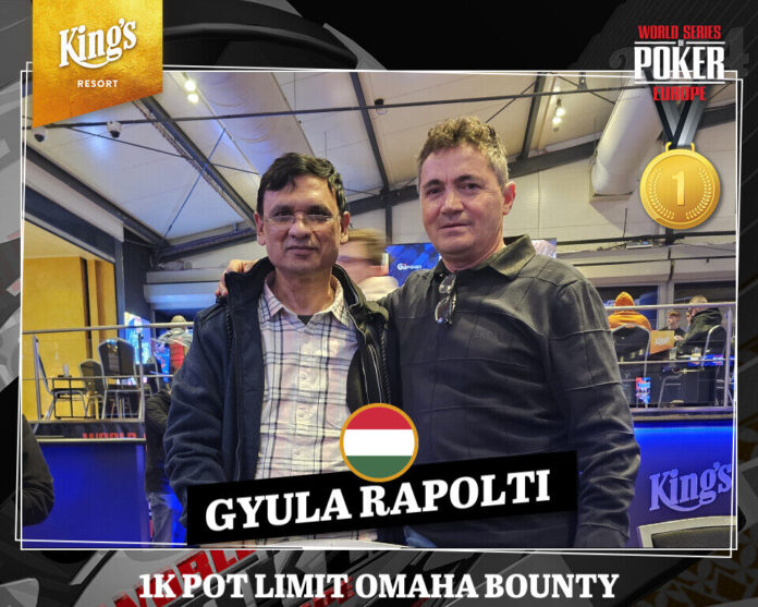 1k Pot Limit Omaha Bounty - vlnr - Ramana Epparla, Gyula Rapolti