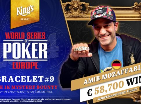 Zweiter Versuch gelingt! WSOPE-Bracelet für Amir Mozaffarian!