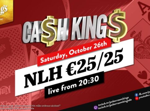 Samstag ab 20:45 Uhr – Ca$h King$ Special NLH €25/€25 aus dem King’s!