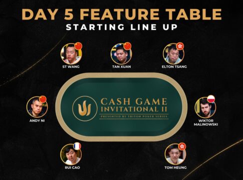 Samstag ab 21:00 Uhr – Triton Jeju High Roller Cash Game Inviational Day 5!