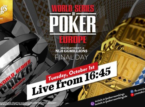 Dienstag ab 17:00 Uhr – Finale des €25.000 WSOPE GGMillion$ Events #8 aus dem King’s!