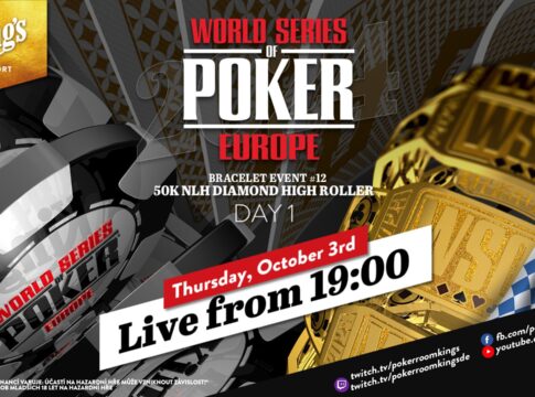 Donnerstag ab 19:00 Uhr – Tag 1 des €50.000 WSOPE Diamond High Roller Events #12 aus dem King’s!