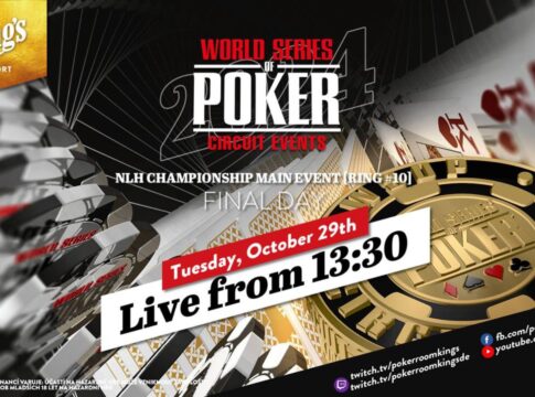 Dienstag ab 13:30 Uhr – Finale des €1.100 WSOPC Main Events aus dem King’s!