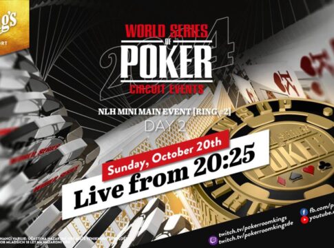 Sonntag ab 20:25 Uhr – Tag 2 des €250 WSOPC Mini Main Events aus dem King’s!