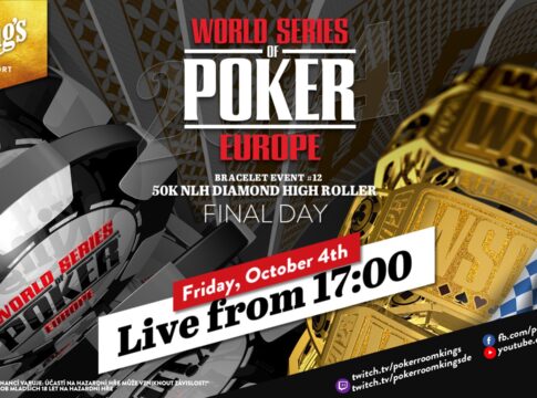 Freitag ab 17:00 Uhr – Finale des €50.000 WSOPE Diamond High Roller Events #12 aus dem King’s!