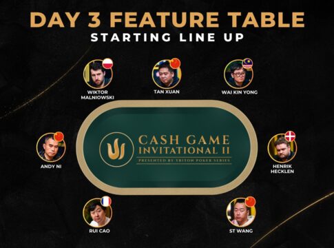 Donnerstag ab 21:00 Uhr – Triton Jeju High Roller Cash Game Inviational Day 3!