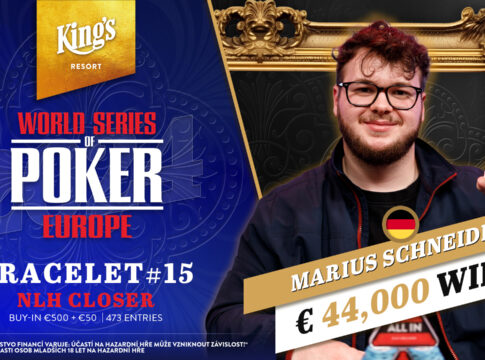 Marius Schneider holt das WSOPE Closer dank der Überredungskunst der Freunde!