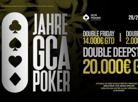 GCA Pokerroom – Verdoppelte Garantien und Geschenke zum 10. Geburtstag!