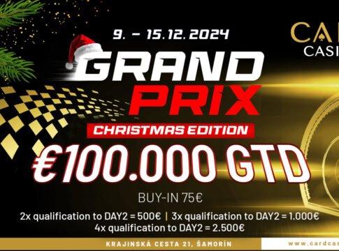 Weihnachtlicher Grand Prix im Card Casino garantiert €100.000 bei nur €75 Buy-In!