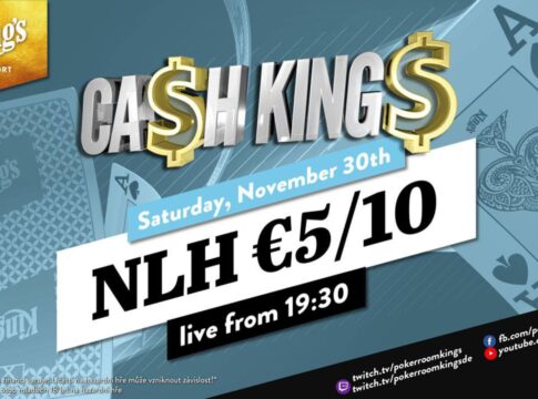 Samstag ab 19:45 Uhr – Ca$h King$ Special NLH €5/€10 aus dem King’s!
