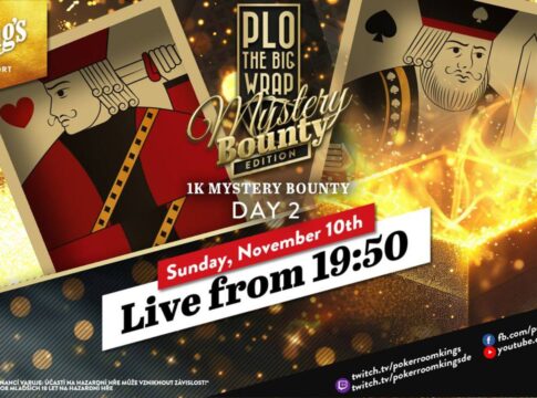 Sonntag ab 19:50 Uhr – Tag 2 des €1.100 „The Big Wrap“ Mystery Bounty aus dem King’s!