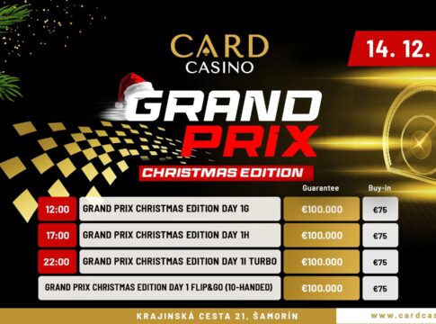 Card Casino Bratislava/Samorin – Der Grand Prix zieht weitere 488 Entries am Freitag!