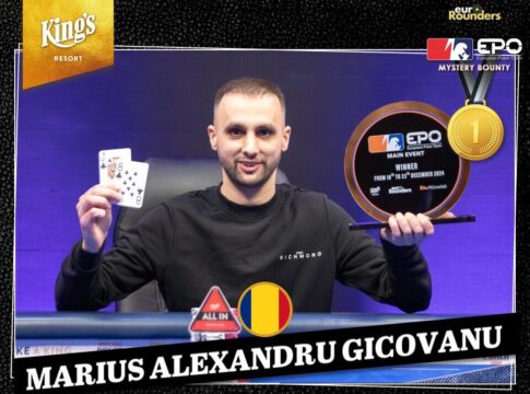 Ohne Deal und Aber: €115.350 für Gicovanu beim EPO Mystery Bounty im King’s!