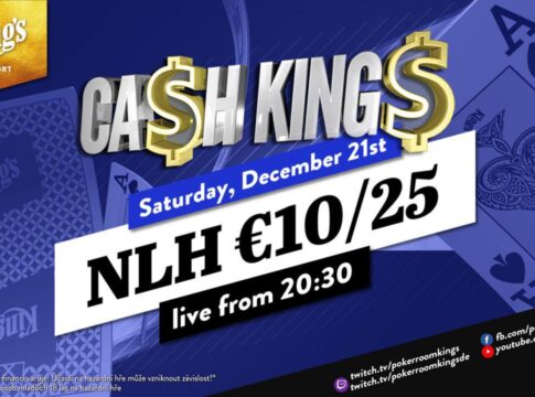 Samstag ab 20:30 Uhr – Ca$h King$ Special NLH €10/€25 aus dem King’s!