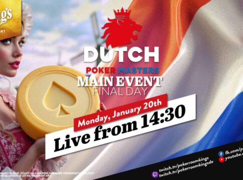 Montag ab 14:30 Uhr – Finaltag der €225 Dutch Poker Masters aus dem King’s!