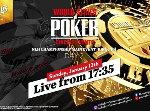Sonntag ab 17:35 Uhr – Tag 2 der €1.100 WSOP Circuit Main Events #10 aus dem King’s!