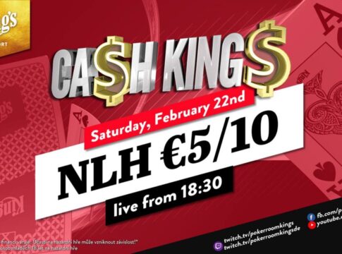 Samstag ab 18:30 Uhr – Ca$h King$ Special NLH €5/€10 aus dem King’s!