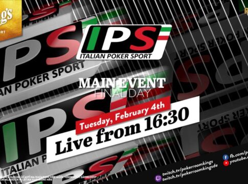 Dienstag ab 16:30 Uhr – Finale des €380 Italian Poker Sport Main Events aus dem King’s!