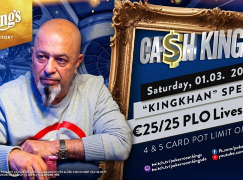 Samstag ab 20:45 Uhr – Ca$h King$ „KingKhan“ Special 4 or 5 Card PLO €25/€25!
