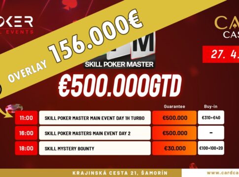Card Casino SK SPM – €156.000 Overlay vor dem heutigen letzten Starttag!