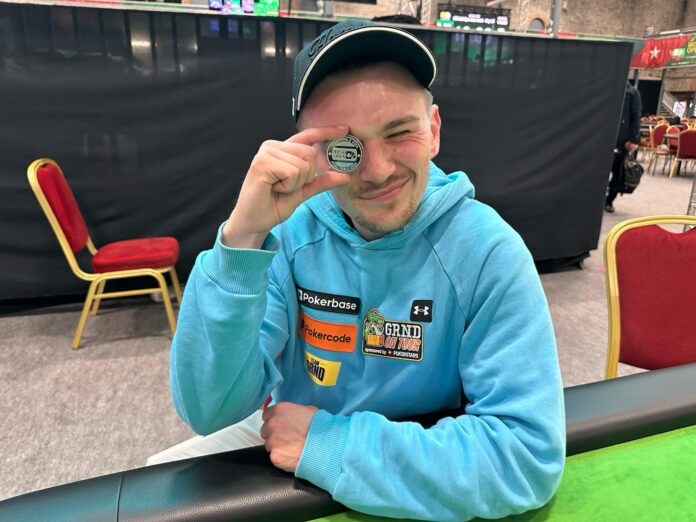 Fabian Bartuschk mit dem Irish Open Final Table Coin