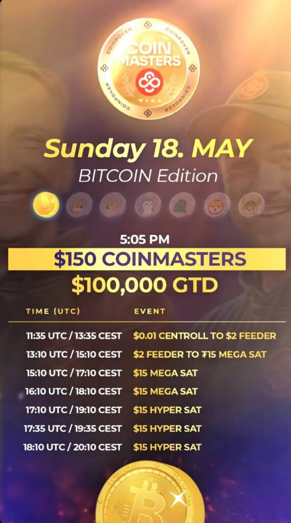 CoinMasters Schedule 2025-05-18