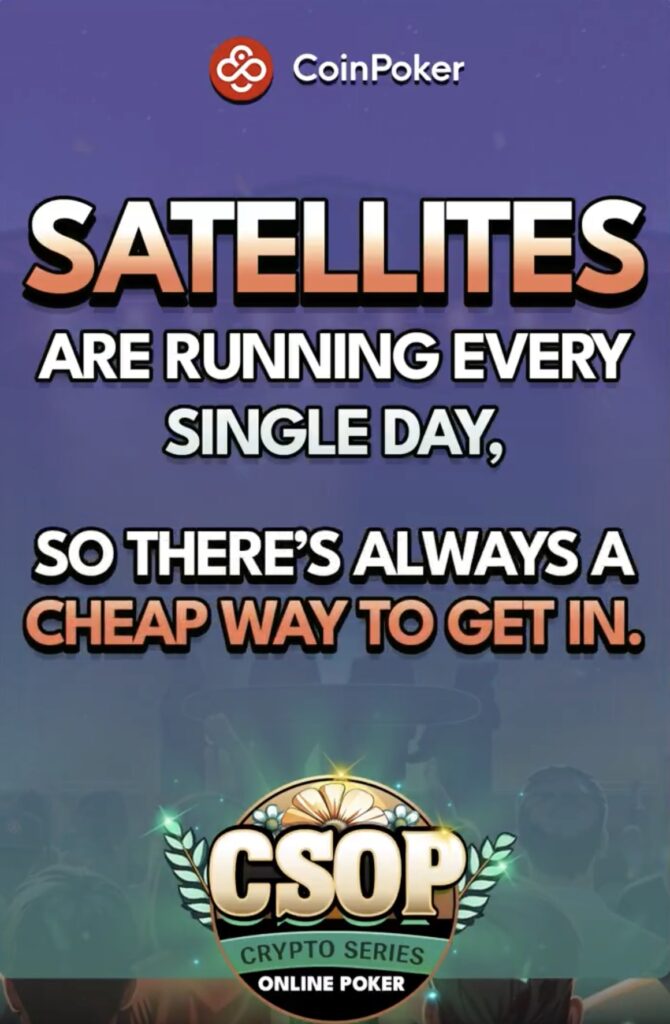 CoinPoker CSOP Spring 2025 Crypto Series Online Poker