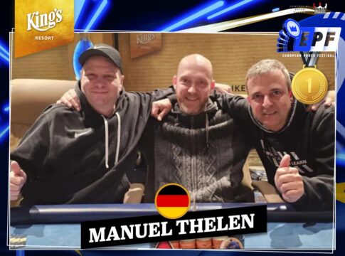 Manuel Thelen ist der Oberdealer beim EPF Morning NLH K.O. im King’s!