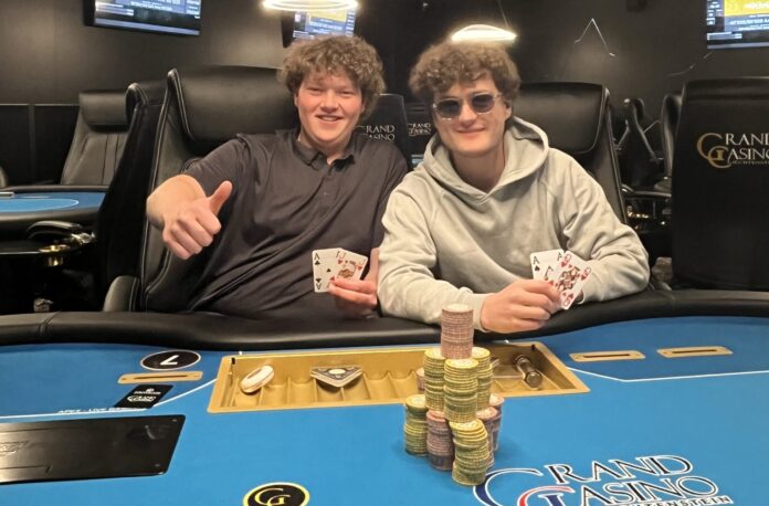Pose 1 - Deepstack Turbo - vlnr Laurence Markus Kratzer + Noah Die Sieger im GCLI Deepstack Turbo: (v.l.n.r.): Laurence Markus Kratzer & "Noah"