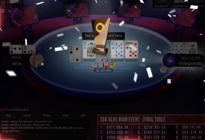 SCOOP Main Event High - hellzito wins Final Hand